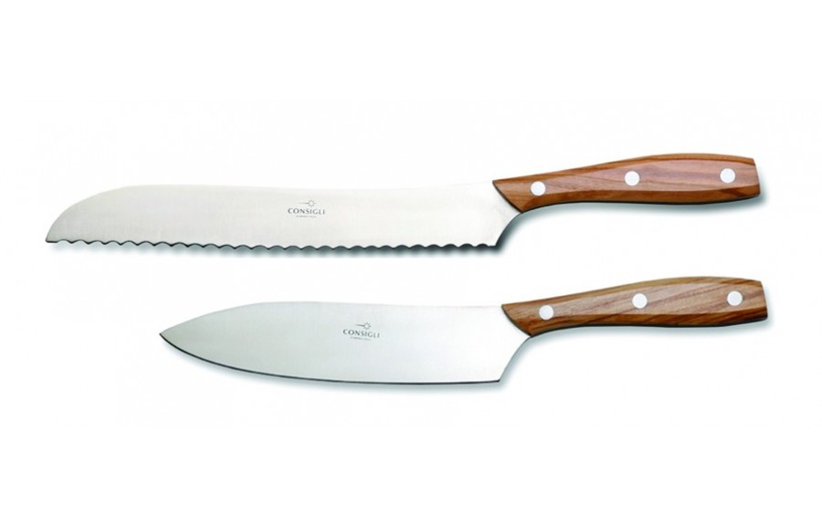 N. 52148 Leather Case Bread & Chef'S Knife - 1